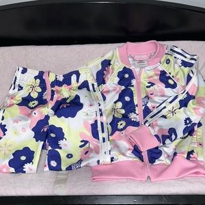 Toddler Adidas Floral Track Suit